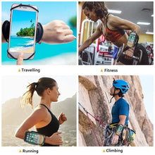 Load image into Gallery viewer, Wristband Phone Holder for iPhone Running 4"-6.5" Inch Universal Sports Armband for Samsung Xiaomi OPPO Cycling Gym Arm Band Bag