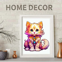 Load image into Gallery viewer, Wooden puzzle Color Cat delicate gift box Irregular shape puzzle Gratitude gift adult stress reduction family interactive toy