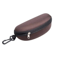 Load image into Gallery viewer, 1pc Portable Sunglasses Case Protector Oxford Cloth Hard EVA Zippered Eyeglasses Case with Carabiner Unisex Eyewear Accessories