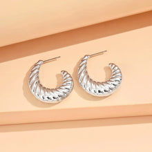 Load image into Gallery viewer, серьги Geometric Irregular Metallic Color Earrings for Women 2024 Minimalist Style Personality Earrings Trendy Jewelry Gift