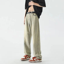 Load image into Gallery viewer, Men&#39;s Retro Loose Fit Straight Crotch Jeans Autumn Winter Casual Street Style Trousers