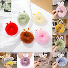 Load image into Gallery viewer, Cute Cartoon Plush Elastic Hair Bands Hair Scrunchies Women Girl Christmas Gift