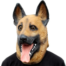 Load image into Gallery viewer, Realistic German Shepherd Dog Mask - Halloween, Cosplay, Party, Full Head Latex!