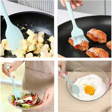 Load image into Gallery viewer, 6 Pieces Silicone Spatula Set Food Grade Non Stick Heat Resistant Spatulas Turner for Cooking Baking Mixing Baking Tools