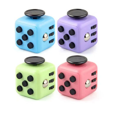 Solid Color Fidget Dice – Stress Relief Toy for Autism, Anxiety, Kids & Adults