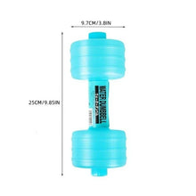 Load image into Gallery viewer, 2pcs of 1000ml Dumbbell Adjustable Weight Gym Water Dumbbell Women's Weight Loss Exercise Equipment, Exercise Yoga Training