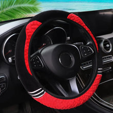 Load image into Gallery viewer, Plush Cartoon Cat Steering Wheel Cover Hand Warm Car Accessories 14.5-15INCH
