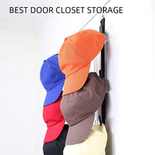 Load image into Gallery viewer, Over Door Cap Rack - Baseball Hat Organizer with Hook, Closet Storage Display