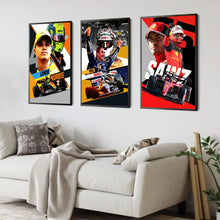 Load image into Gallery viewer, 2023 F1 Legend Racing Poster - Schumacher Helmet Canvas Art, Formula 1 Wall Decor