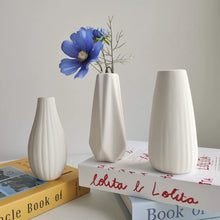 Load image into Gallery viewer, White Ceramic Vases Nordic Decorative Vasen Ornaments Home Living Room Decor Flower Arrangements Sketching Props Desktop Decor