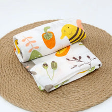 Load image into Gallery viewer, 110cm Cotton Gauze Blanket - Animal Pattern Double Layer Newborn Towel &amp; Swaddle