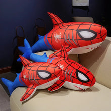 Load image into Gallery viewer, Big Size Spider Man Shark Pillow Creative Fashion Stuffed Shark Fish Back Cushion Adorably Home Decor Washable Comfortable