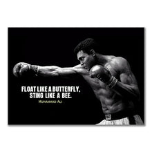 Load image into Gallery viewer, Boxer Wall Art Poster Mike Tyson Muhammad Ali Motivational Quote Home Decor Pictures Prints Canvas Painting Living Room Decor
