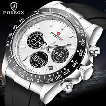 Load image into Gallery viewer, LIGE Fashion Military Watch for Men, Foxbox Brand, Silicone Band, Luminous, Waterproof