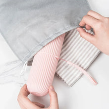 Load image into Gallery viewer, Portable Toothpaste Toothbrush Protect Holder Case Travel Camping Storage Box Protect Toothbrush Toothpaste from Dirt and Damage