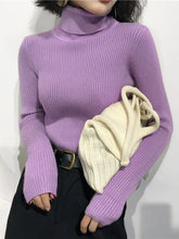 Load image into Gallery viewer, Turtleneck Sweater Womens 2025 Autumn Winter Tops Korean Slim Women Pullover Jumper Knitted Sweater Pull Femme Hiver Truien