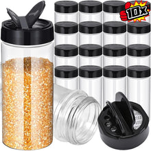 Load image into Gallery viewer, 10/1PCS Clear Spices Bottle Salt Pepper Shakers Plastic Barbecue Seasoning Jars Condiment Box Home Kitchen Powder Storage Can
