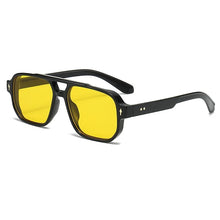 Load image into Gallery viewer, New Retro Double Bridge Square Sunglasses For Women Men Fashion Luxury Design Rivets Sun Glasses Trending Shades UV400 Eyeglasse