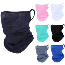Load image into Gallery viewer, Summer Ice Silk Full Face Mask Balaclava Breathable Sun And UV Protection Motorcycle Scarf Neck Gaiter Bike Sun Protection