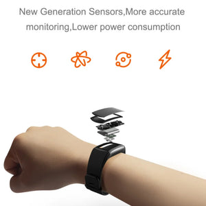 C6S Smart Bracelet: Blood Pressure, Heart Rate, Sleep & Fitness Tracker for Men/Women