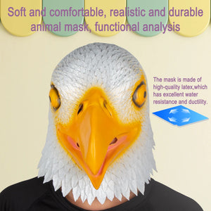 Funny Animal Head Mask - Unicorn, Horse, Eagle, Dove, Halloween Party Cosplay Latex!