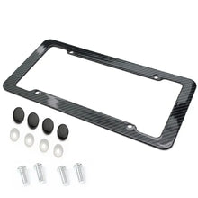 Load image into Gallery viewer, NEW Universal 30*15CM 1/2pcs License Plate Frame Carbon pattern Plastic License Plate Frame Bracket with Standard Screw Kits