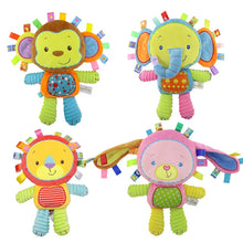 Load image into Gallery viewer, Lovey Elephant Tags Toy: Soft Plush Bell Rattles for Newborns &amp; Toddlers