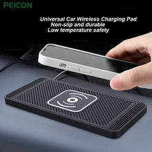 Load image into Gallery viewer, Car Wireless Charger for Iphone 16 15 15 Pro Max 14 13 12 X Samsung S24 S23 Wireless Car Charger Silicone Pad Stand Fast Charger