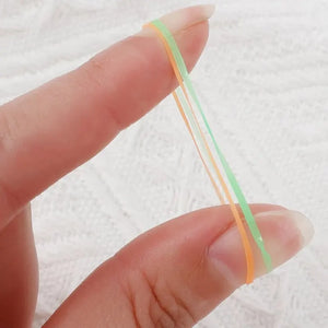 1000Pcs Colorful Disposable Hair Bands Kids Elastic Rubber Ponytail Holders