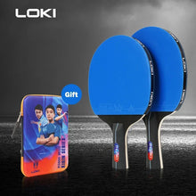 Load image into Gallery viewer, LOKI K5000 Table Tennis Racket Set 1pc/2pcs Home Entertainment Ping Pong Rackets with Blue Color Ping Pong Rubber