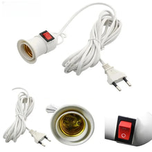 Load image into Gallery viewer, E27 Hanging Indoor Plants Light Holder Garden Lampholder With  Cable EU Plug with On/Off Switch Lamp Holder for Desk Light
