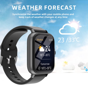 1.83'' Waterproof Smart Watch – Answer Calls, Message Alerts, Sleep & Fitness Tracking – Compatible with iPhone & Android