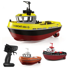 Load image into Gallery viewer, JIKEFUN 686 Dual Motor RC Tugboat - 2.4G Long Range Remote Control Boat for Boys Gift