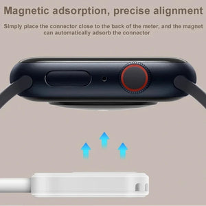 Magnetic Wireless Fast Charger for Apple Watch Series 9-5 SE, Type C L Cable Convert