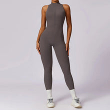 Load image into Gallery viewer, Zipper Yoga Jumpsuit Fitness Sports Overalls Gym Clothing Set Yoga Wear Pilates Workout Clothes Women Outfit Push Up Activewear