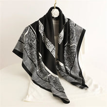Load image into Gallery viewer, 90*90Cm Square Scarf Twill Silk Feeling Women Head Shawls and Wraps Luxury Hair Tree Print Neck Scarves Hijab Bandana Pashmina