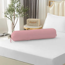 Load image into Gallery viewer, Solid Color Long Cylindrical Pillowcase Removable Washable Bedroom Neck Bolster Pillowslip Household Durable Pillow Case