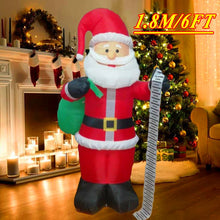 Load image into Gallery viewer, Christmas Inflatable Decoration Toy Built-in LED Lights Inflatable Model Ornament Xmas Party New Year Garden Indoor Outdoor Deco