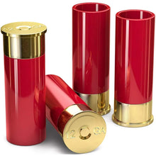 Load image into Gallery viewer, 4PCS 12 Gauge Shell Shot Glasses - Shotgun-Shaped Plastic Drinking Cup Set for Bar &amp; Hunting