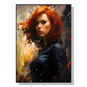 Marvel Movie Canvas Art Poster – Superhero Wall Decor (Spider-Man, Iron Man)