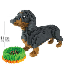 Load image into Gallery viewer, KNEW BUILT Dachshund Dog Model Mini Building Block Toy Set 9 Style for Pet Enthusiasts Teddy Hughes Corgi Collie Pet Style Brick