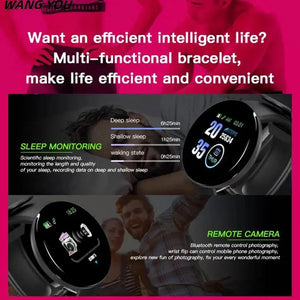 Smart Bracelet (Steps, Sleep, Music, iOS/Android)