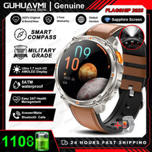 Load image into Gallery viewer, New T-REX3 Ultra 1100mAh Battery SmartWatch 10ATM Waterproof GPS Compass Flashlight 1.7" AMOLED HD Call Sports Smart Watch Men