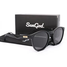 Load image into Gallery viewer, SUNGOD MIRAS Blue Mirror Sunglasses Men's Polarized Lens Glasses Retro Fashion Square Men's Sunglasses Sport SO1: with box