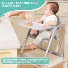 Load image into Gallery viewer, Baby Folding Booster Seat High Chair For Dining, Baby Toddler Portable Feeding Seat for Children 6 Months to 3 Years Approx