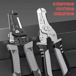 AIRAJ Wire Stripper Multitool Plier Crimper Cable Cutter Stripping Tool