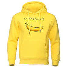 Load image into Gallery viewer, Dolce &amp; Banana Men&#39;s Hoodie Funny Print Casual Warm Fleece Streetwear Sweatshirt