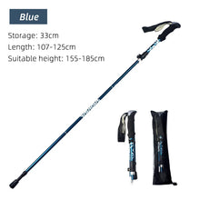 Load image into Gallery viewer, 5-Section Outdoor Folding Trekking Pole – Portable Hiking Walking Stick for Travel