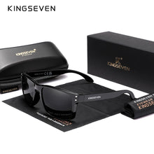 Load image into Gallery viewer, Kingseven Retro Square Polarized Sunglasses Carbon Fiber Design Men Women