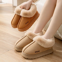Load image into Gallery viewer, Fluffy Ankle Boots Female Winter Luxury Designer Woman Shoes Elegant Plush Women's Slippers Home Fuzzy Fur Slides Snow Booties